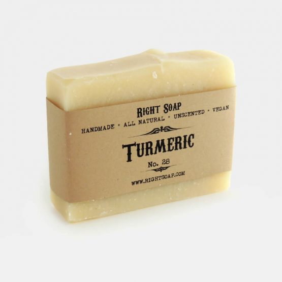 Turmeric Natural Soap Bar - Handmade - Unscented - Vegan - Cleanses, Gently exfoliates and help to reduce skin pigmentation