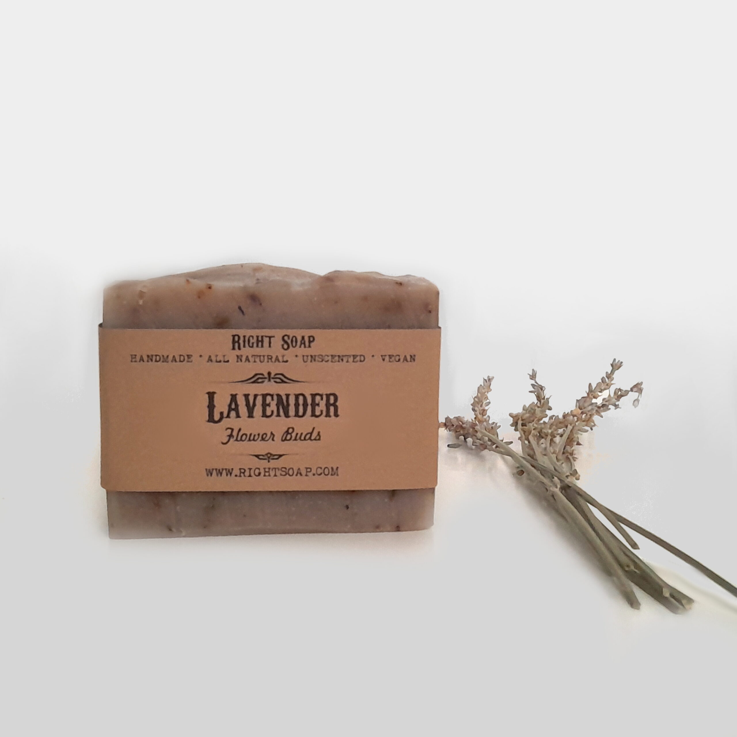 Lavender Soap with Lavender Buds, Stocking Stuffer gift mom, holiday gift for her, unscented vegan natural herbal Soap, womens gift for grandmother, sensitive oily skin